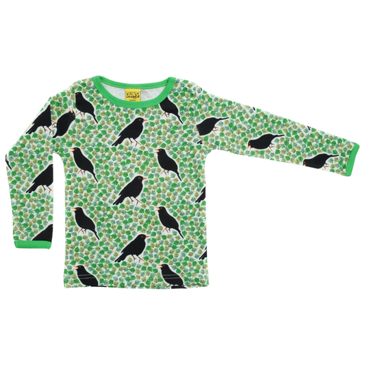 DUNS Sweden - Long sleeve top - Black Bird - Classic Green