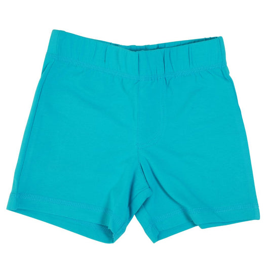 MTAF organic cotton peacock blue shorts